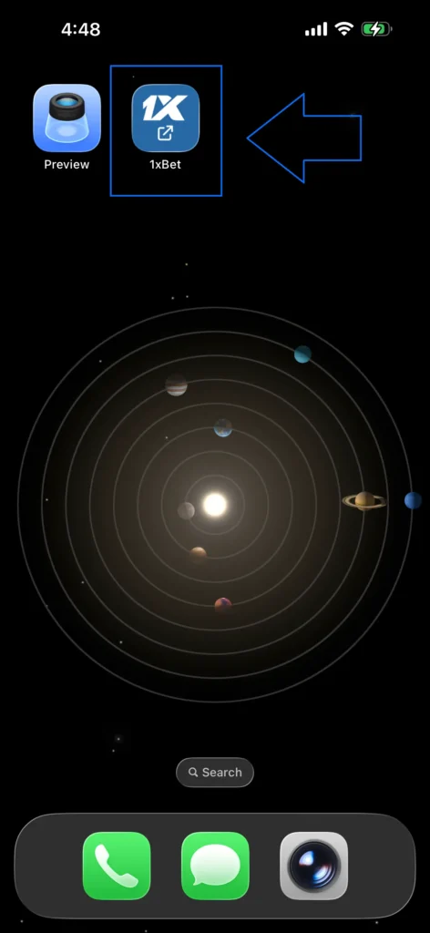 Mengunduh Aplikasi 1xBet untuk iOS (iPhone/iPad)